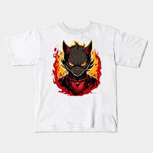 Devil cat Kids T-Shirt